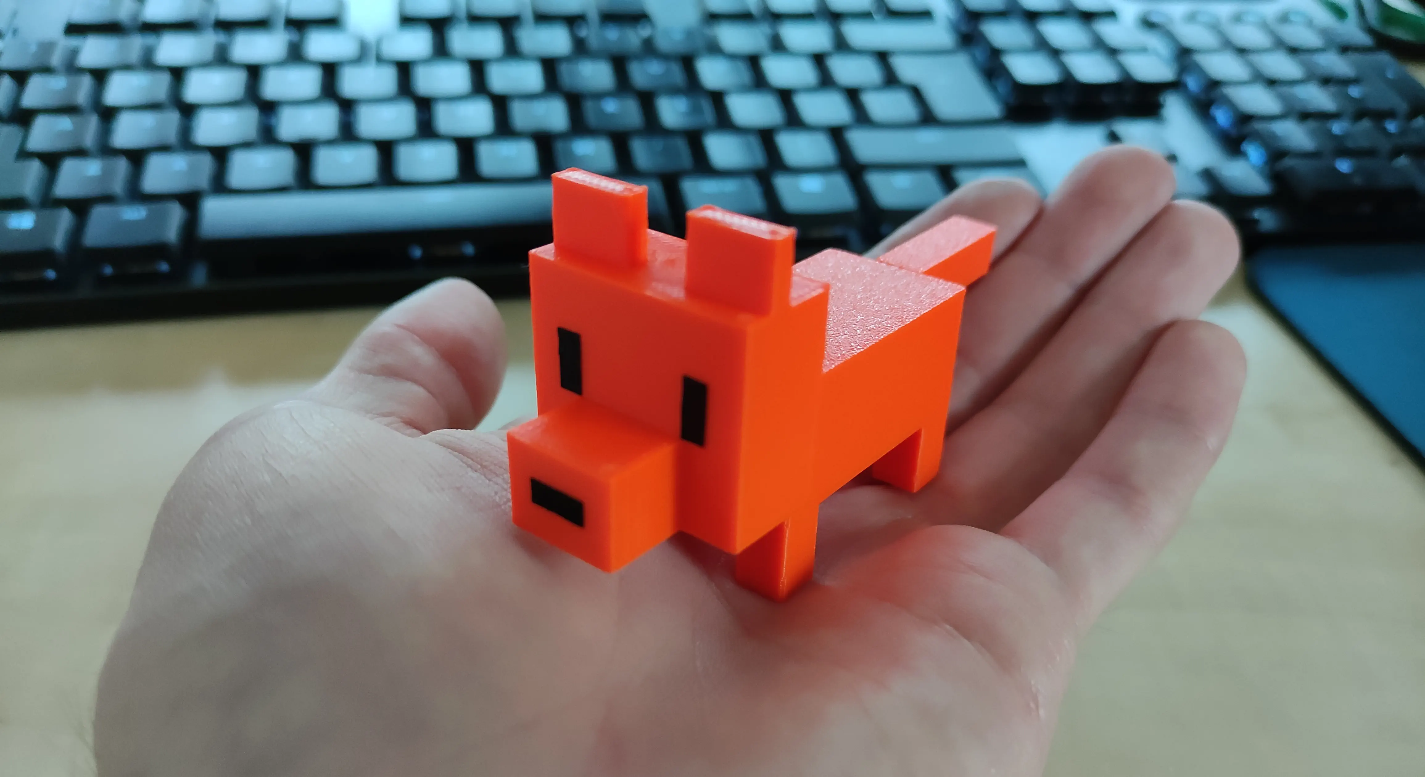 3D printed fox model