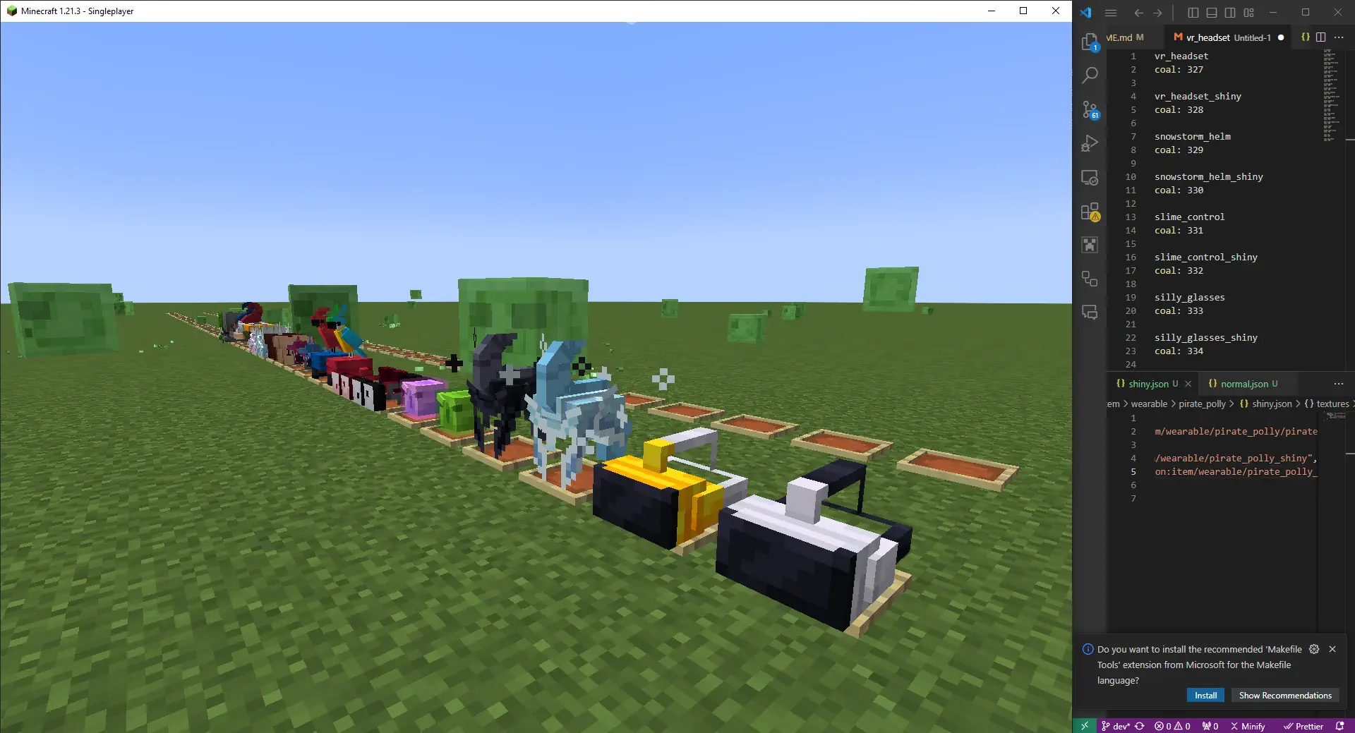 Implementation of 3D models into the game and testing