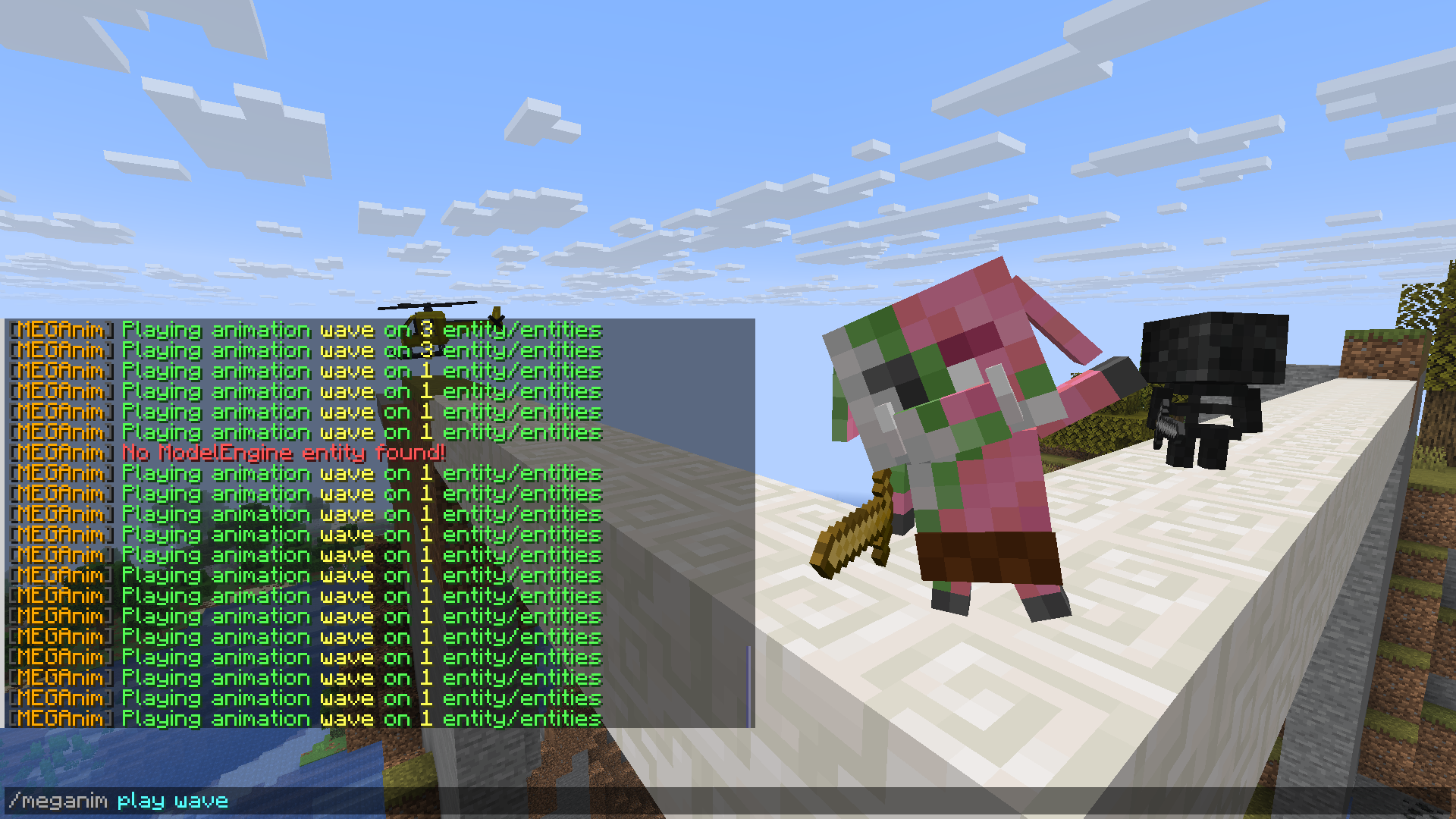 Chibi Zombie Piglin Wave Animation